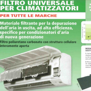 FILTRO UNIVERSALE PER CLIMATIZZATORI PANASONIC LG HITACHI  RITAGLIABILE