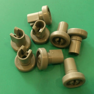 Kit ruote cestello superiore lavastoviglie Rex RSF63009W 8 pezzi grigie