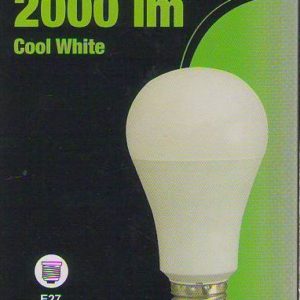 LAMPADINA .LED E27 CONSUMO 20W = RESA 100 WATT BIANCO FREDDO RISPARMIO 85 %