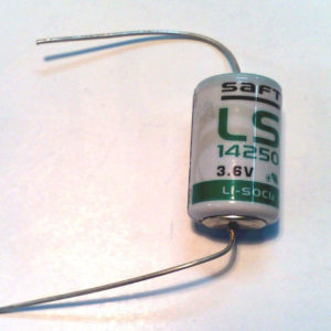 PILA BATTERIA AL LITIO 1/2  AA 3,6 VOLT 1,2Ah NON RICARICABILE LITHIUM BATTERY