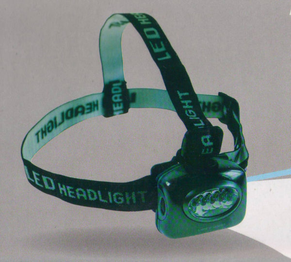 TORCIA A 5 LED FRONTALE ,MANI LIBERE,PESCA ,ESCURSIONI,NAUTICA,FASCIA ELASTICA