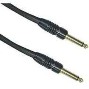 CAVETTO SP. MONO 6,3 mm - SP. MONO 6,3 mm 6,0mt D.6,0mm, NERO, CONTATTI DORATI