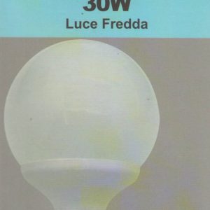 LAMPADA RISPARMIO ENERGETICO 30 WATT = 124 WATT GLOBO ATTACCO E 27 LUCE FREDDA