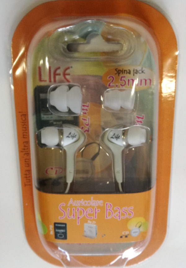 MINI CUFFIA STEREO SPINA JACK 2,5 mm LUNGHEZZA CAVO 1,2 MT