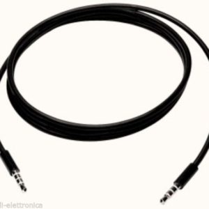 CAVO AUDIO STEREO SPINA SPINA JACK 3,5 - 4 POLI ADATTO  SMARTPHONE / LETTORI MP3