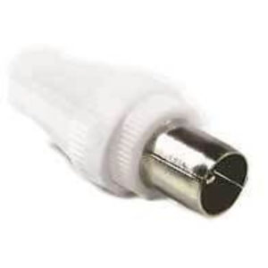 CONFEZIONE 10 PZ . SPINA  SPINOTTO  tv 75 Ohm 9,5mm SCHERMATA " MASCHIO "