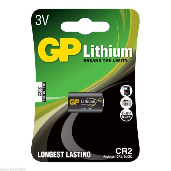 CR2 B1 PILA LITIO 3V 15.6x27 GP Batteria macchina fotografica CR-2 DLCR2 1CR2