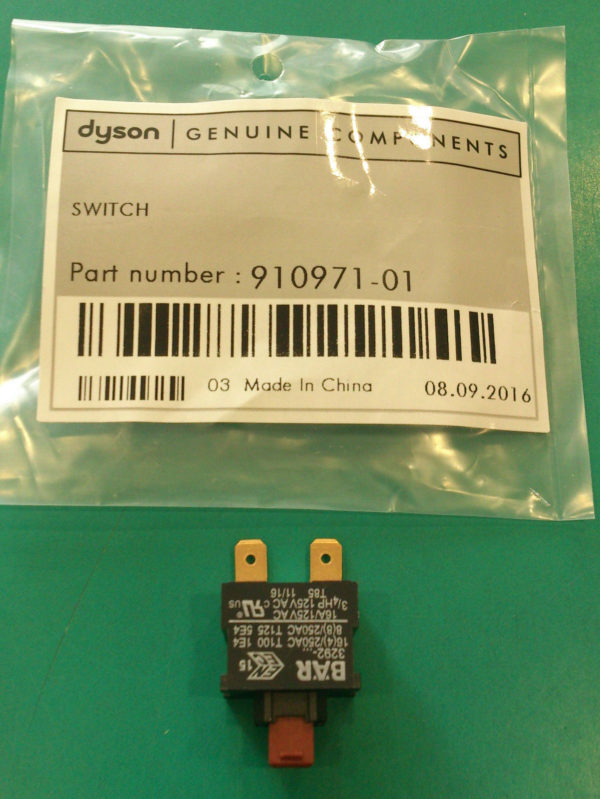 Interruttore originale Dyson DC33C AC 250V 16A 910971-01