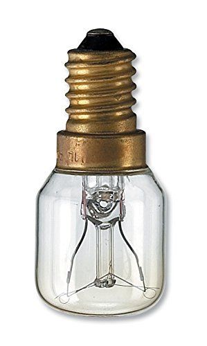 LAMPADINA SINGOLA PER FORNO  15 WATT E 14S - 300 ° PERETTA