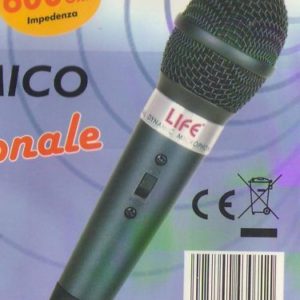 MICROFONO DINAMICO PROFESSIONALE 5 MT CAVO NEW -OFFERTA