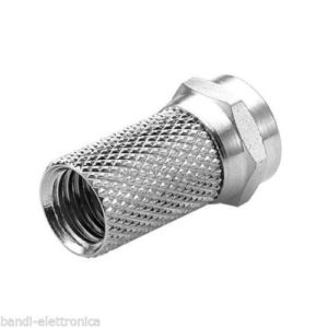 CONFEZIONE 10 PZ CONNETTORE SAT F SPINA F SAT Ø 3,00 MM