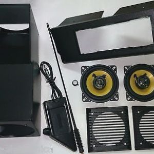KIT FIAT VECCHIA PANDA ALTOPARLANTI ANTENNA SUPPORTI PORTARADIO MASCHERINE ALTOP