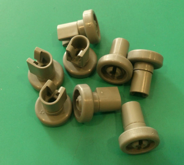 Kit ruote cestello superiore lavastoviglie FAVORIT G340 8 pezzi grigie