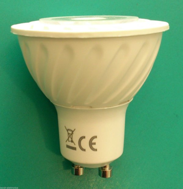 LAMPADA LED DICROICA NON DIMMERABILE GU10, 7W, BIANCO CALDO 3000K - 580 LUMEN