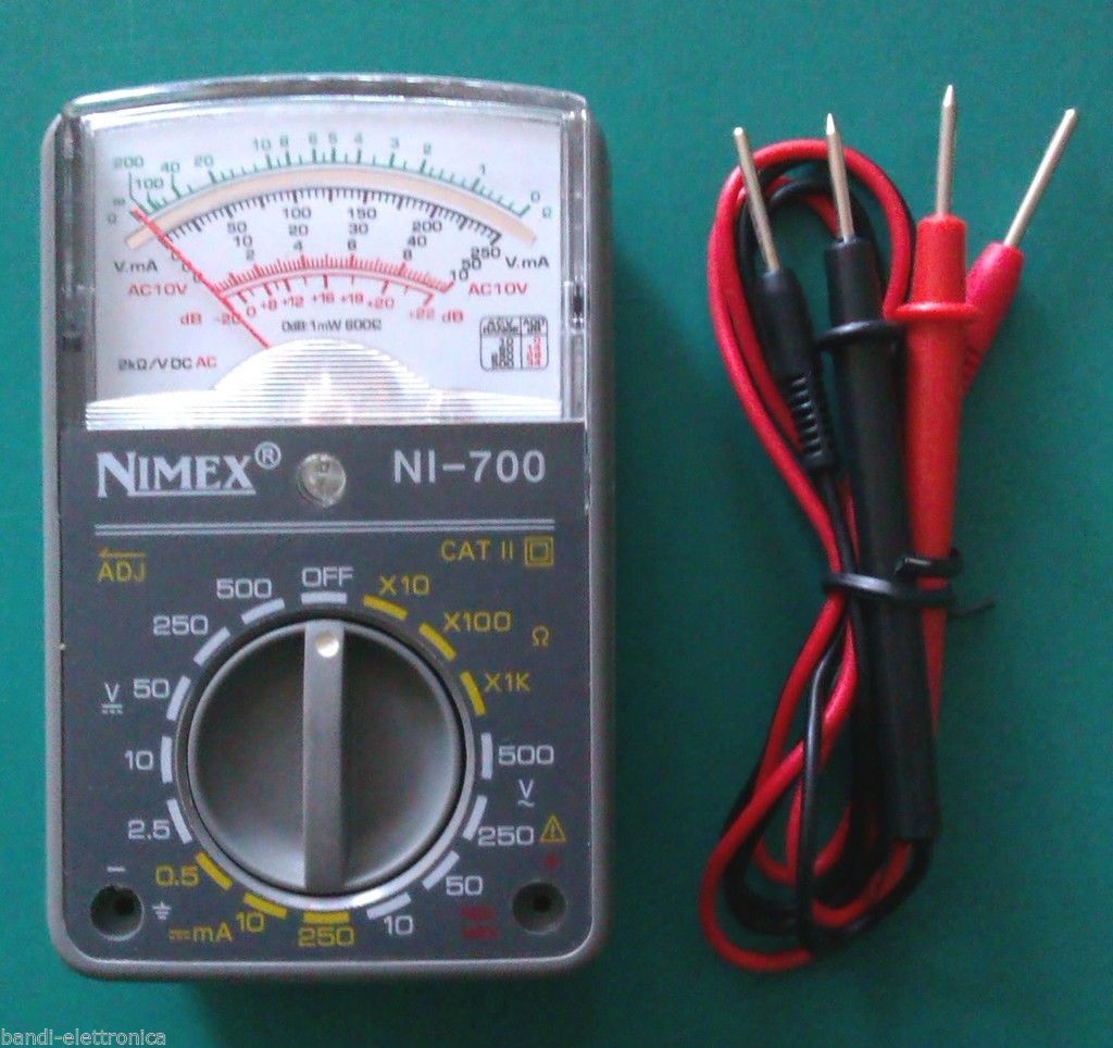 MULTIMETRO MARCA NIMEX TESTER ANALOGICO POCKET 500 V - Bandi Srl