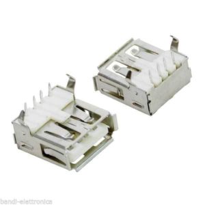 PRESA USB DA PANNELLO CON TERMINALI C.S. a 90°   prezzo pezzo singolo