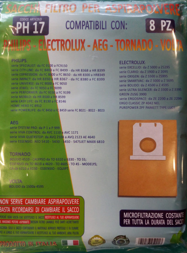 8 SACCHI AEG AEO 5410 - 5430 - 5450 - 5475