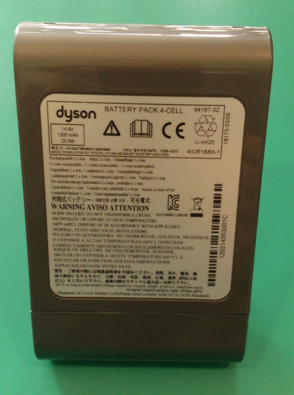 Batteria per aspirapolvere originale Dyson DC30 14,8V 1300 mAh 967863-04