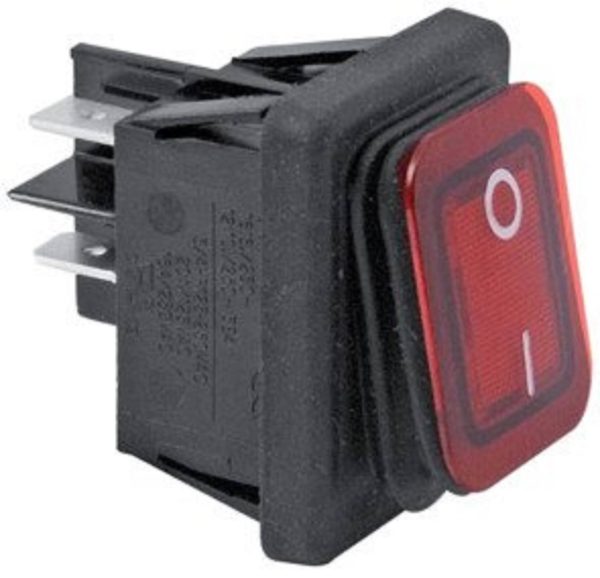 INTERRUTTORE BIPOLARE LUMINOSO RESISTENTE ALL’ACQUA IP 65