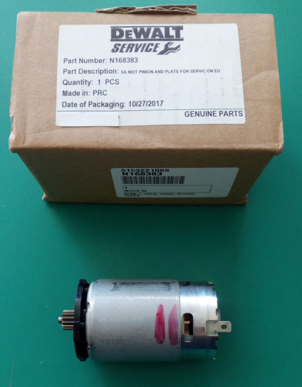 Motore e pignone originale per trapano avvitatore a batteria DeWalt DCD 710