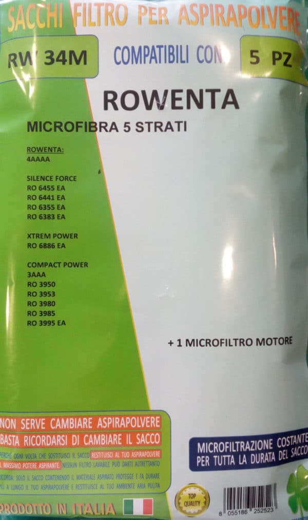 5PZ SACCHETTI TNT ROWENTA SILENCE FORCE 4AAAA - immagine 3