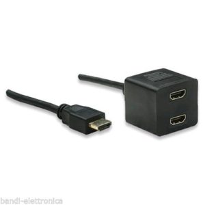 CAVO SDOPPIATORE HDMI - 1 SPINA HDMI - 2 PRESE HDMI CAVO SPLITTER