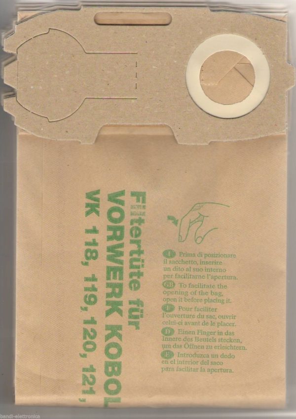 CONF 10PZ SACCHETTO VORWERK FOLLETTO VK 118,119,120,121