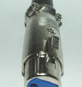 Presa tipo Cannon 3 poli contatti dorati da saldare