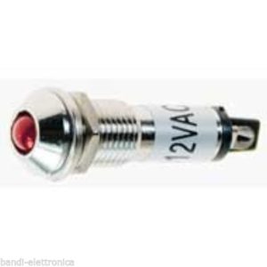 SPIA LUMINOSA 12Vdc/12Vac ROSSA