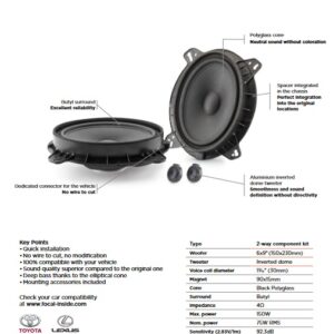 IS TOY 690 Focal Set di altoparlanti a 2 vie plug and play Toyota