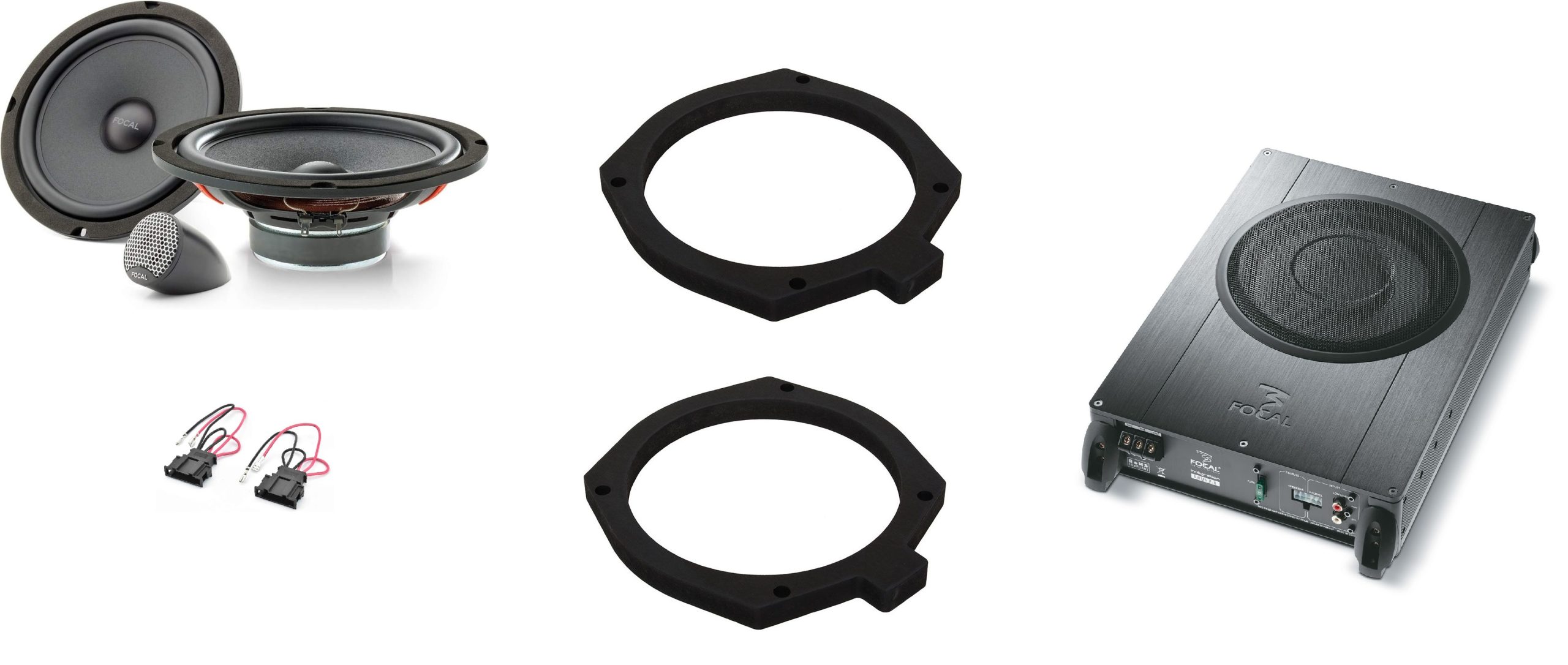 Kit Focal Universal + Subwoofer per Porsche Boxster II gen 987 2004-2021