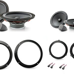 Kit 8 altoparlanti Focal Universal per Porsche Cayenne (92a) 2010-2017 Anteriori e Posteriori