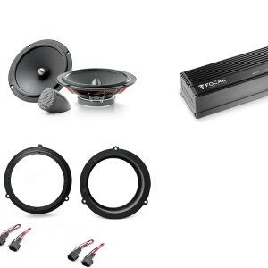 Kit 8 altoparlanti + amplificatore Focal Universal per AUDI A4 B8 sistema Mii Anteriori e Posteriori