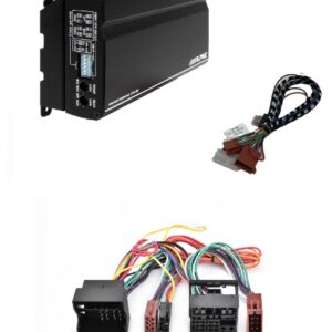 Alpine KTA-450 Amplificatore 4 x 100W per Mercedes Classe C W203 (Fakra)