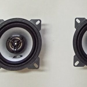 Altoparlanti Alpine + cavi per Porsche 911 Cabrio 73-06 Posteriore