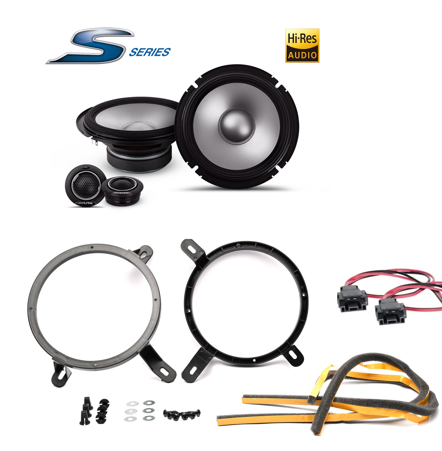 Kit 4 altoparlanti Alpine S2 per Mercedes SLK