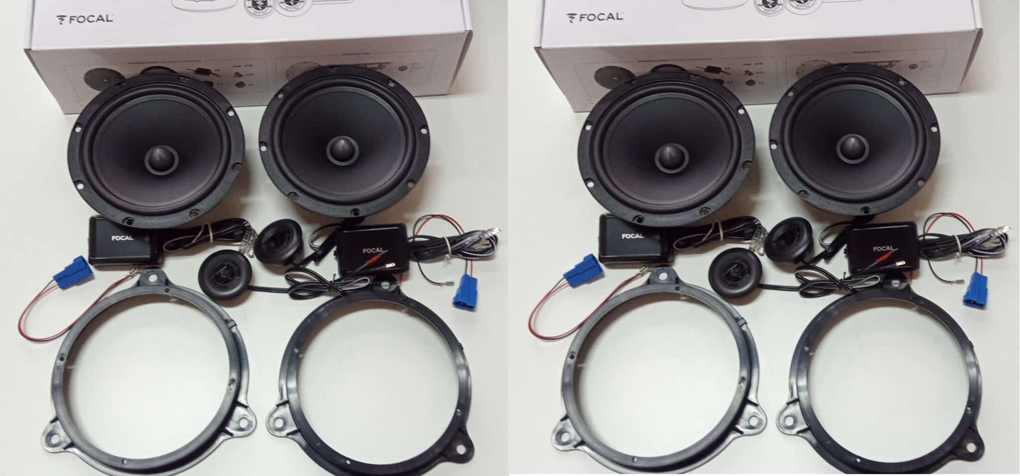 Kit 8 altoparlanti Focal per Nissan Qashqai 06-14 Anteriori e Posteriori