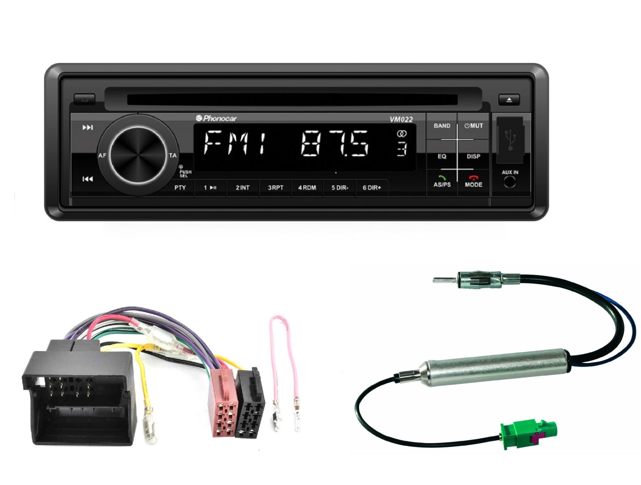 Autoradio con CD per Citroen C4 serie dal 2005 al 2014 DAB+ , USB e SD Card, frontalino estraibile e Bluetooth