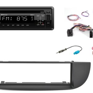 Autoradio con CD per Fiat 500 DAB+ comandi al volante , USB e SD Card, frontalino estraibile e Bluetooth