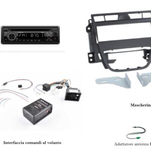 Autoradio con CD e comandi al volante per Opel Meriva B serie dal 2010 al 2017 DAB+ , USB e SD Card e Bluetooth Phonocar