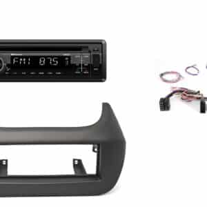 Autoradio con CD per Fiat Qubo DAB+ con lettore CD, USB e SD Card, frontalino estraibile e Bluetooth