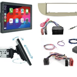 Mediastation Apple Car Play / Android 10,1" per Fiat 500 (312_) bianca DAB Phonocar comandi al volante