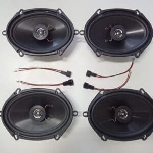Kit 4 altoparlanti casse + cavi per Ford KA 96-08 Anteriori e Posteriori